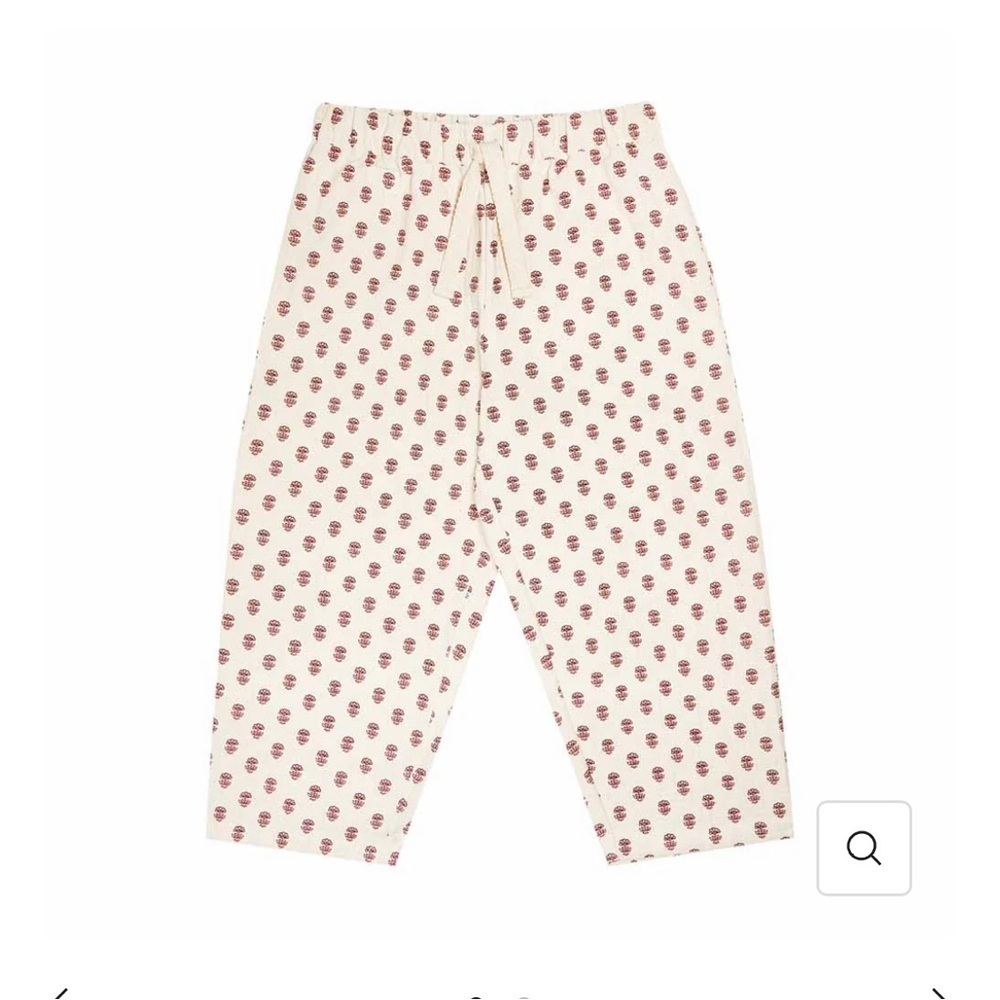 Kids Cream  Pants with Red Pattern by The New Society - Picture 4 of 5